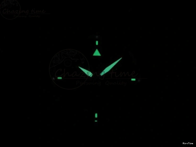 MIROTIME 0303 Original Pilot IW326803 SS MK 1:1 Best Edition Black Dial on Brown Leather Strap MIYOTA 7146